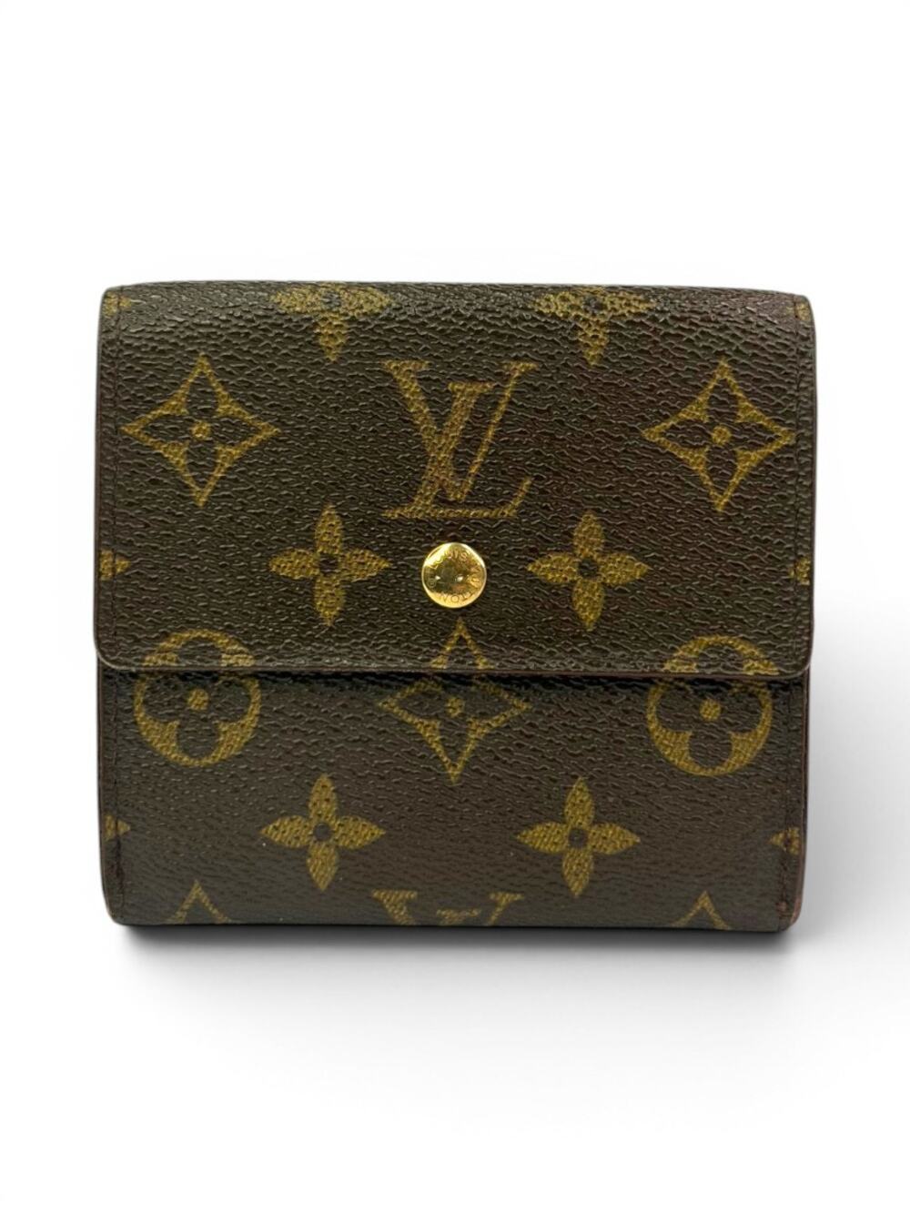 Louis Vuitton Monogram Porte Monnaie Cartes Crédit Wallet M61660 Brown Canvas